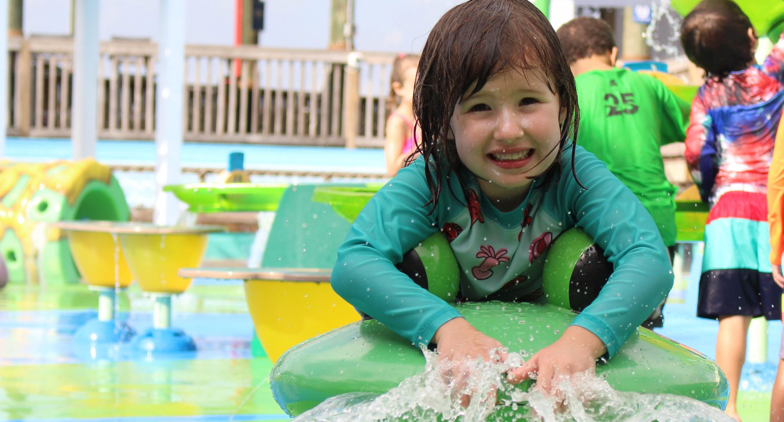 Girl on the Splash Pad