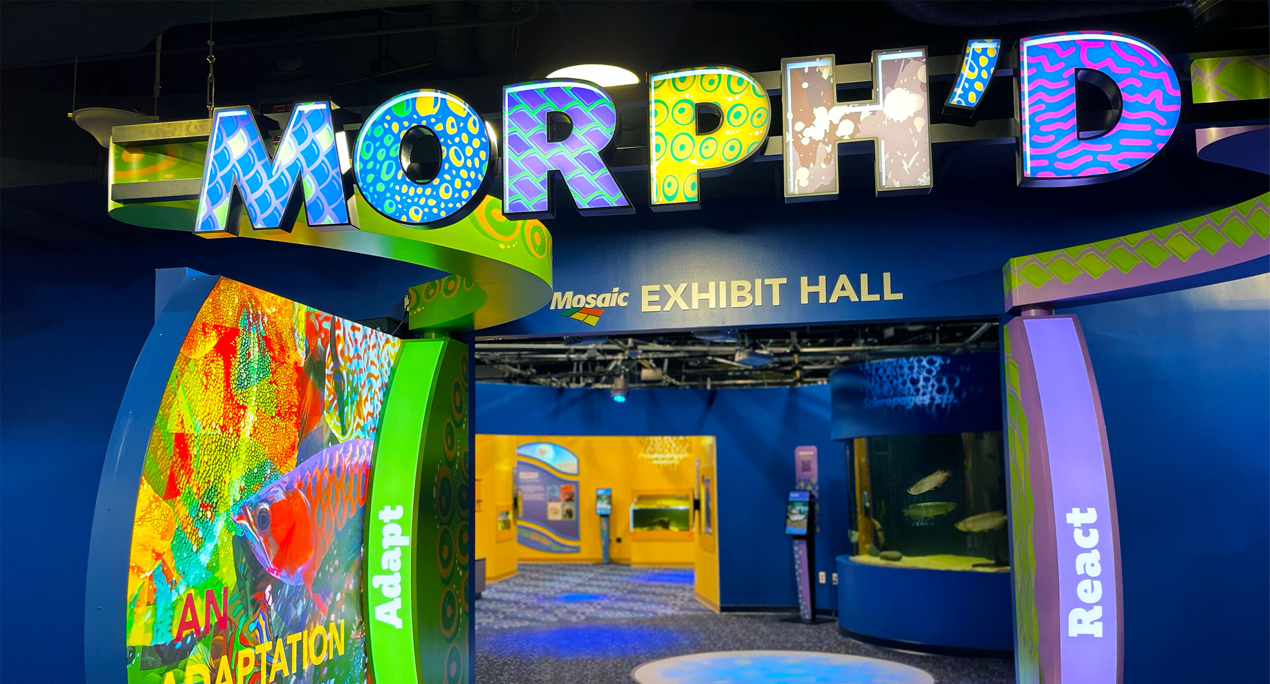 mosaic exhibit hall entrance