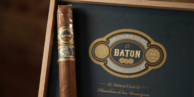 one-of-a-kind collector’s cigar at J.C Newman Cigar Company named the “SEA-Gar,” the specially designed El Baton cigar is wrapped with The Aquarium’s logo and a Florida Gar against the a black felt top of an open humidor