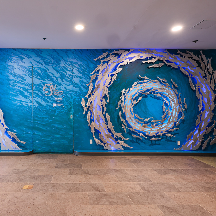 Sea of Support wall at the Florida Aquarium
